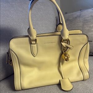 Alexander McQueen soft yellow Handbag authentic